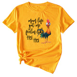 Mom Life got Me Fun Pattern Short Sleeve Top T-shirt