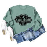 CHILDREN STAY FREE Round Neck Loose Long Sleeve Ladies Sweater