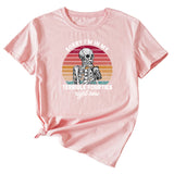 Sorry I'm In My Fun Pattern Printed Casual Short-sleeved T-shirt