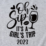 Women's Oh Sip It is a short sleeve T-shirt for girls