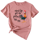 Mom Life got Me Fun Pattern Short Sleeve Top T-shirt