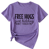 Free Hugs Just Kidding Women's Short Sleeved T-shirt