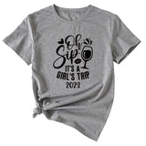 Women's Oh Sip It is a short sleeve T-shirt for girls