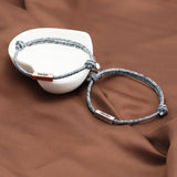 Rope Braided Couple Magnetic Bracelet, Adjustable Women Couple Bracelet, Love Bracelet For Men Women