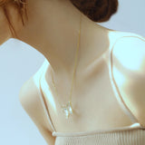 Creative Small Fresh Collarbone Chain Girl Crystal and Diamond Pendant Personalized Versatile Butterfly Necklace