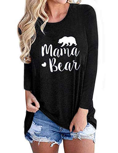Women Long Sleeve Mama Bear Blouse