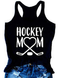 Women Hockey Mom Shirt Tank Top