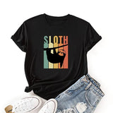 Sloth Shirt Women Funny Cute Sloth T-Shirt