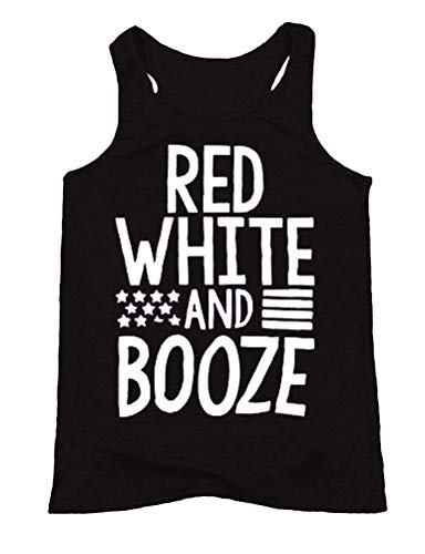 Red White and Booze Tank Top Fourth of July Shirt