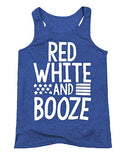 Red White and Booze Tank Top Fourth of July Shirt