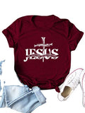 Jesus Shirt for Women Jesus The Way The Truth Christian Gift Graphic T-Shirt
