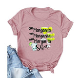 One Margarita Two Margarita Three Margarita Shot Women's Tee Shirt Drinking Shirt for Women