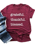 Women Graeful Thankful Blessed T-Shirt