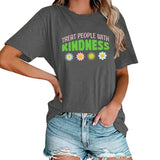 Women Treat People with Kindness Graphic T-Shirt
