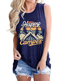Happy Camper Shirt for Women Happy Camper Graphic Tank Top