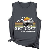 Women Get Lost in The Great Outdoors Tank Tops