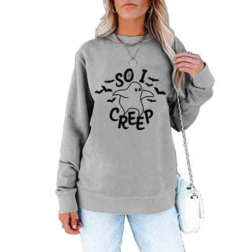 Women So I Creep Shirt Trick or Treat Halloween Sweatshirt