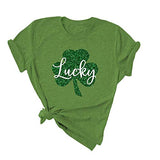 Women Lucky Clover T-Shirt St Patrick's Day Shirt