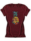 Women Colorful Pineapple T-Shirt
