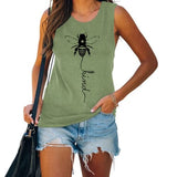 Bee Kind Tank Tops for Women Inspirational Mom Shirt