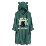 Women Coffee Because Murder Is Wrong Shirt with Pockets