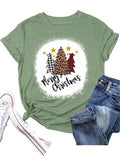 Merry Christmas Tees Women Christmas Tree T-Shirt