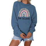 Be Kind Rainbow Sweatshirt for Women Kindness Shirt Rainbow Sweater