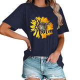 Blessed Nana Sunflower T-Shirt Women Cute Granny Gift Tees