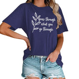Women Grow Through What You Go Through Shirt Plant Lady T-Shirt