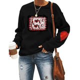 Buffalo Plaid Valentines Shirt Women Love Sweatshirt