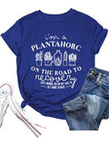Plant Therapy Shirt I'm A Plantaholic on The Road to Recovery T-Shirt