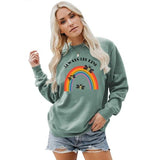 Bee Kind Sweatshirt Women Rainbow Gift Be Kind Shirt