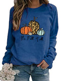 Women Long Sleeve It's Fall Y'all Sweater Pumpkin Sweatshirt