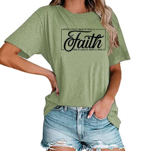 Women Faith Love It Live It Walk It Talk It Own It Loan It Grow It Show It Shirt