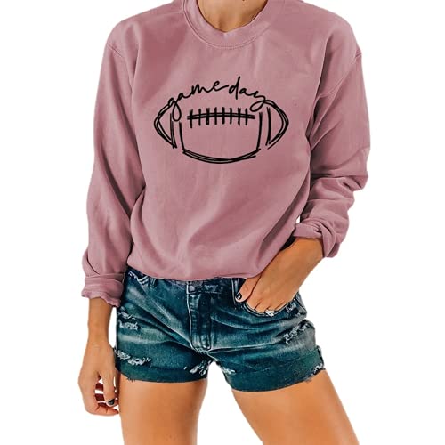 Women Game Day Sweatshirt Football Game Day Long Sleeve Clothing
