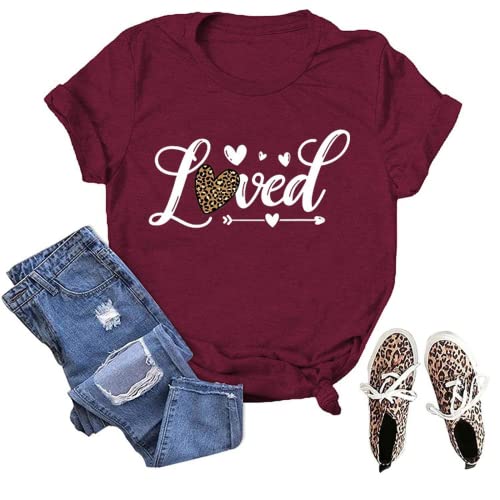 Love Shirt Women Gift for Fiance Tees Valentines Day T-Shirt