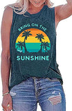 Women Bring On The Sunshine Tank Tops Women Graphic Shirt