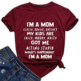 I'm A Mom Classy Bougie Ratchet My Kids are Sassy Moody Nasty T-Shirt for Women