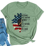 Hippie American Flag T-Shirt Freedom's Just Another Word for Nothing Left to Lose T-Shirt