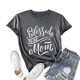 Blessed Mom Shirt Women Graphic Tees