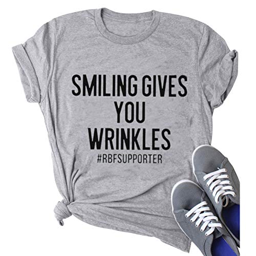 Women Smiling Gives You Wrinkles T-Shirt Graphic T-Shirt