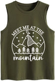 Women Meet Me at The Mountain Tank Tops Mountain Shirt