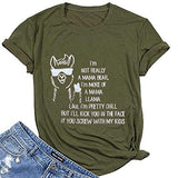 Women Funny Mama Llama T-Shirt