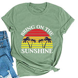 Women Bring On The Sunshine T-Shirt Women Graphic T-Shirt Women Top