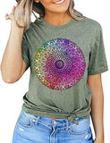 Women Mandala T-Shirt Bohemian Women T-Shirt