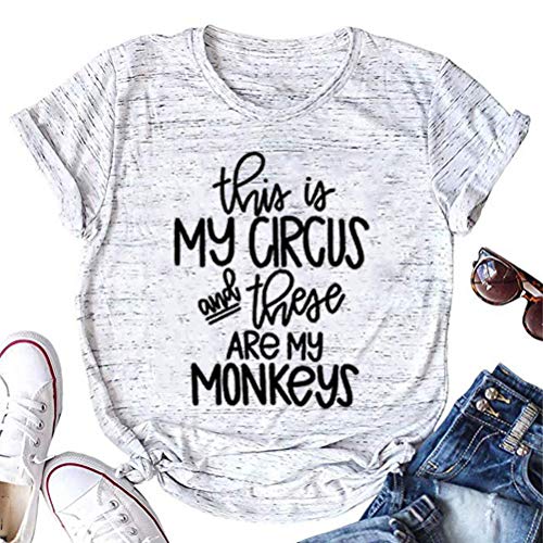 Women This is My Circus These are My Monkeys T-Shirt Mom Shirt