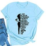 Women Melanin Graphic T-Shirt Afro Woman T-Shirt