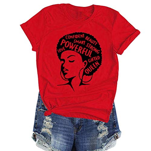 Afro Powerful Woman T-Shirt Strong Confident Queen T-Shirt