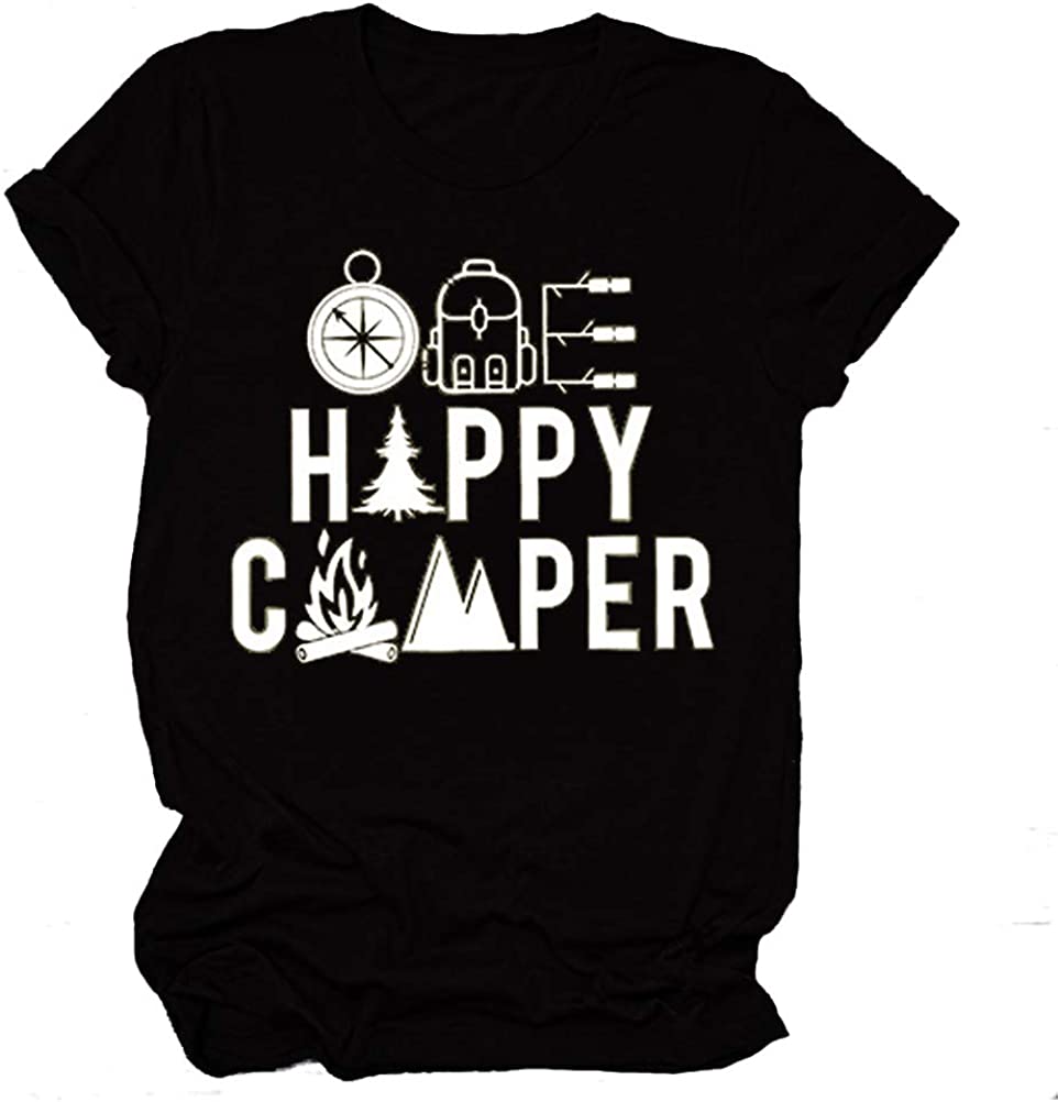 Women Graphic Shirt Camping Shirt