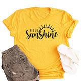 Women Hello Sunshine T-Shirt Graphic T-Shirt